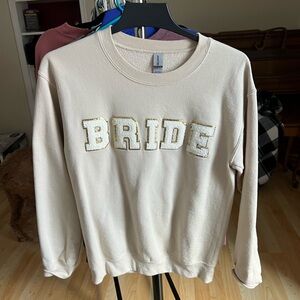 bride cream crewneck